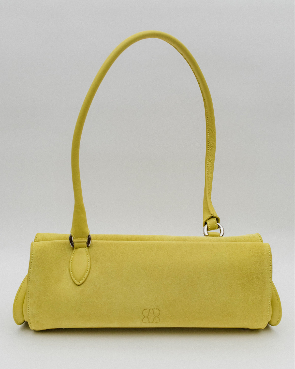 Magnetic Long Bag | Giallo Suede Leather