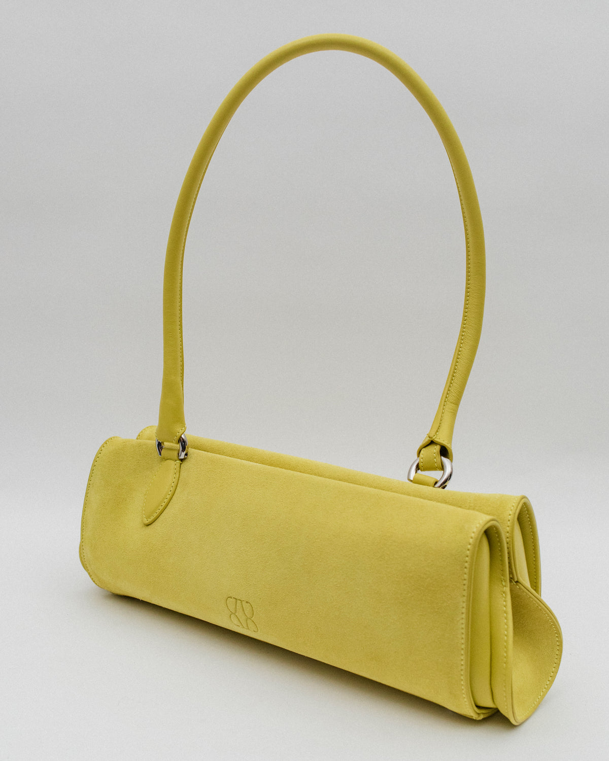 Magnetic Long Bag | Giallo Suede Leather