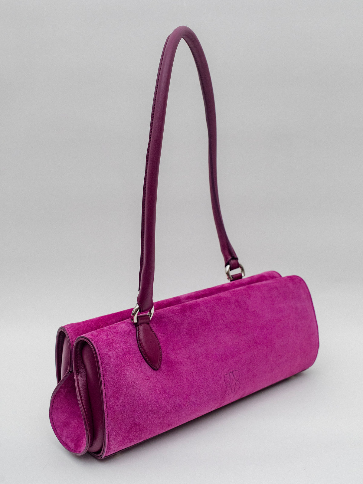 Magnetic Long Bag | Cyclamen Suede