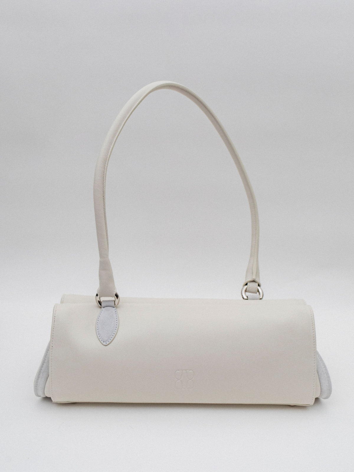 Long Magnetic Bag | Smooth Bianco Leather