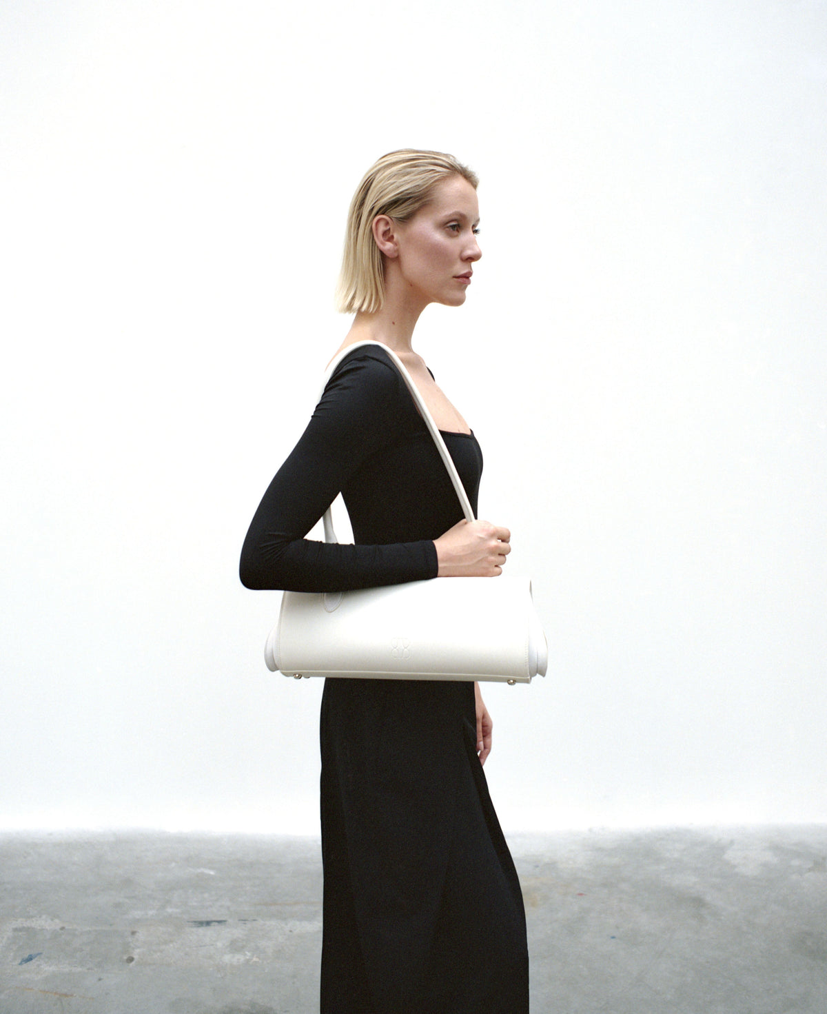 Magnetic Long Bag | Giallo Suede Leather