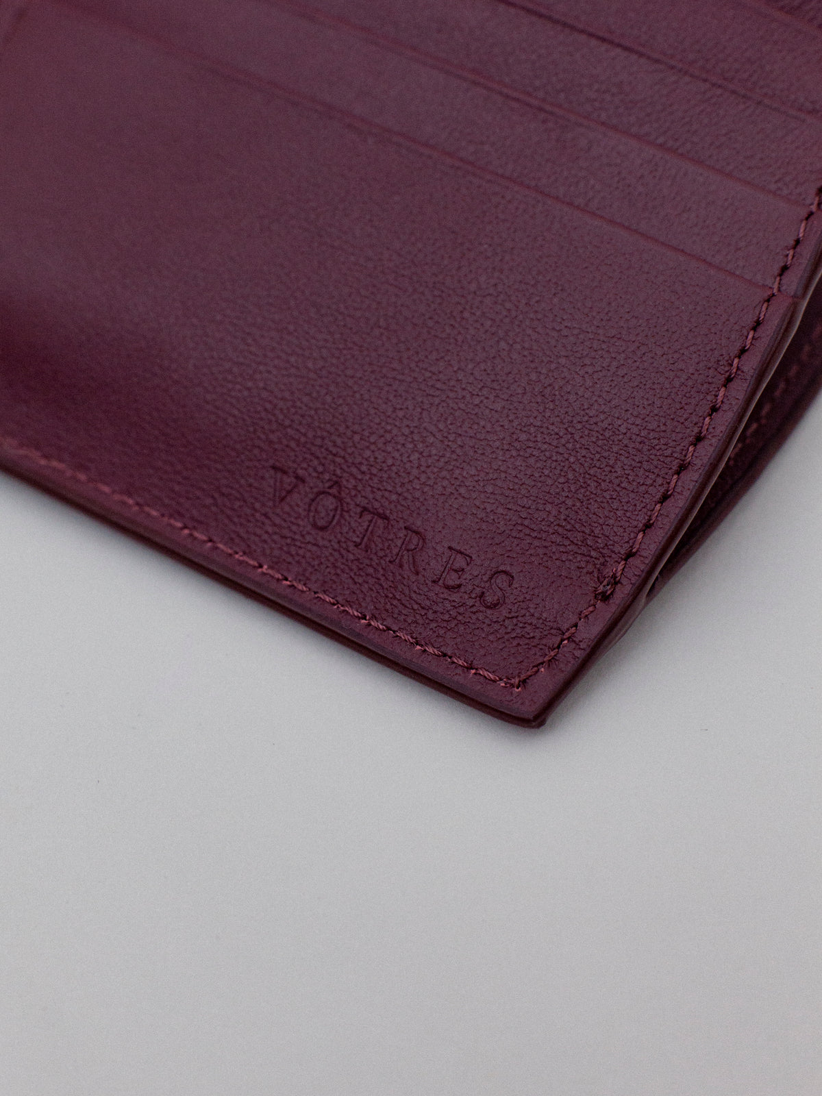 Oblong Wallet | Amarena Suede Leather