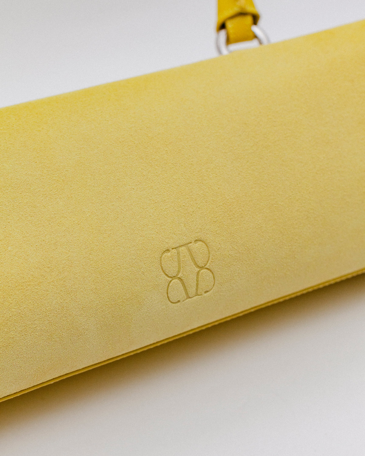 Magnetic Long Bag | Giallo Suede Leather