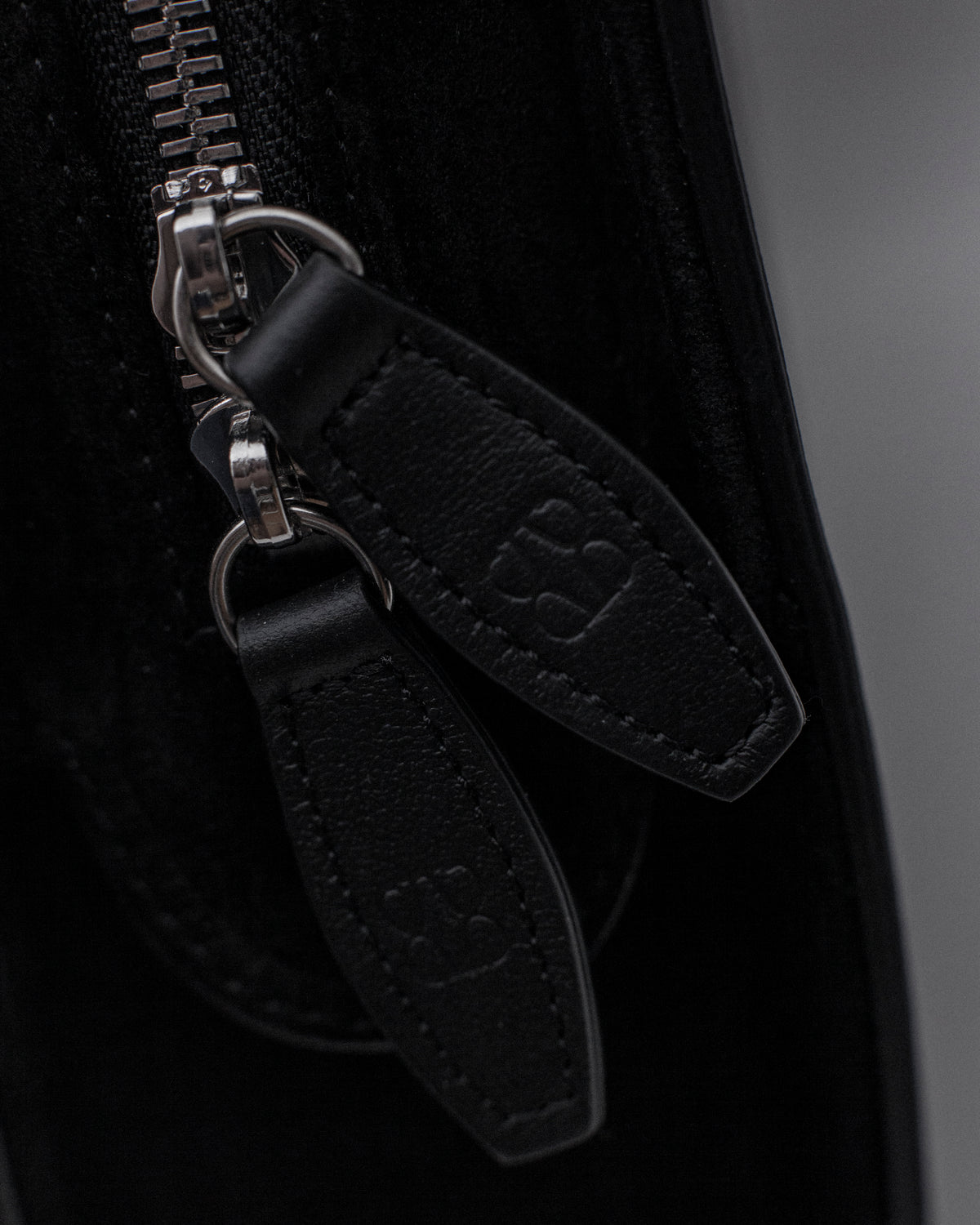Borsa porta PC | Pelle liscia Nero