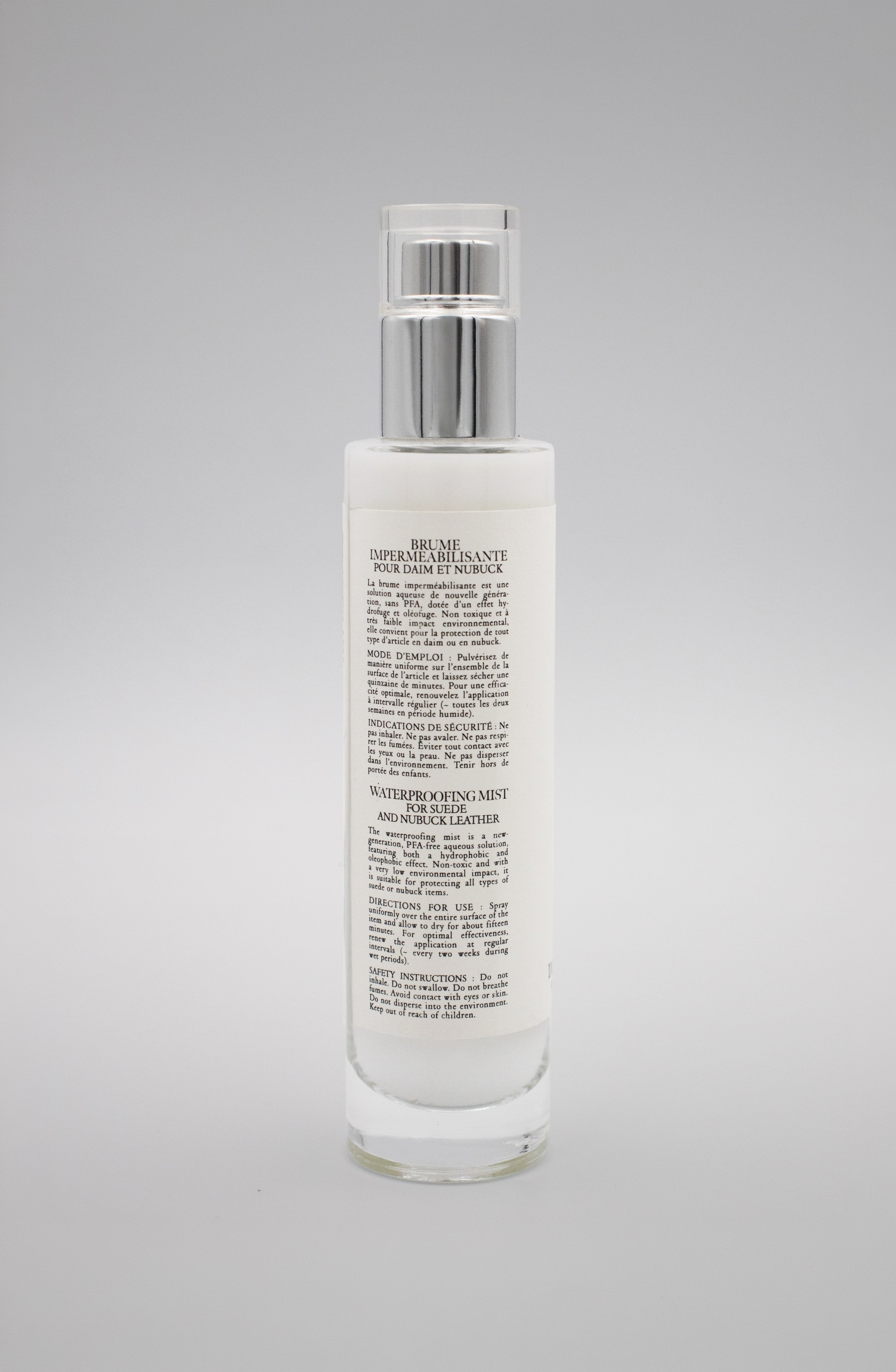 Brume imperméabilisante pour daim et nubuck
