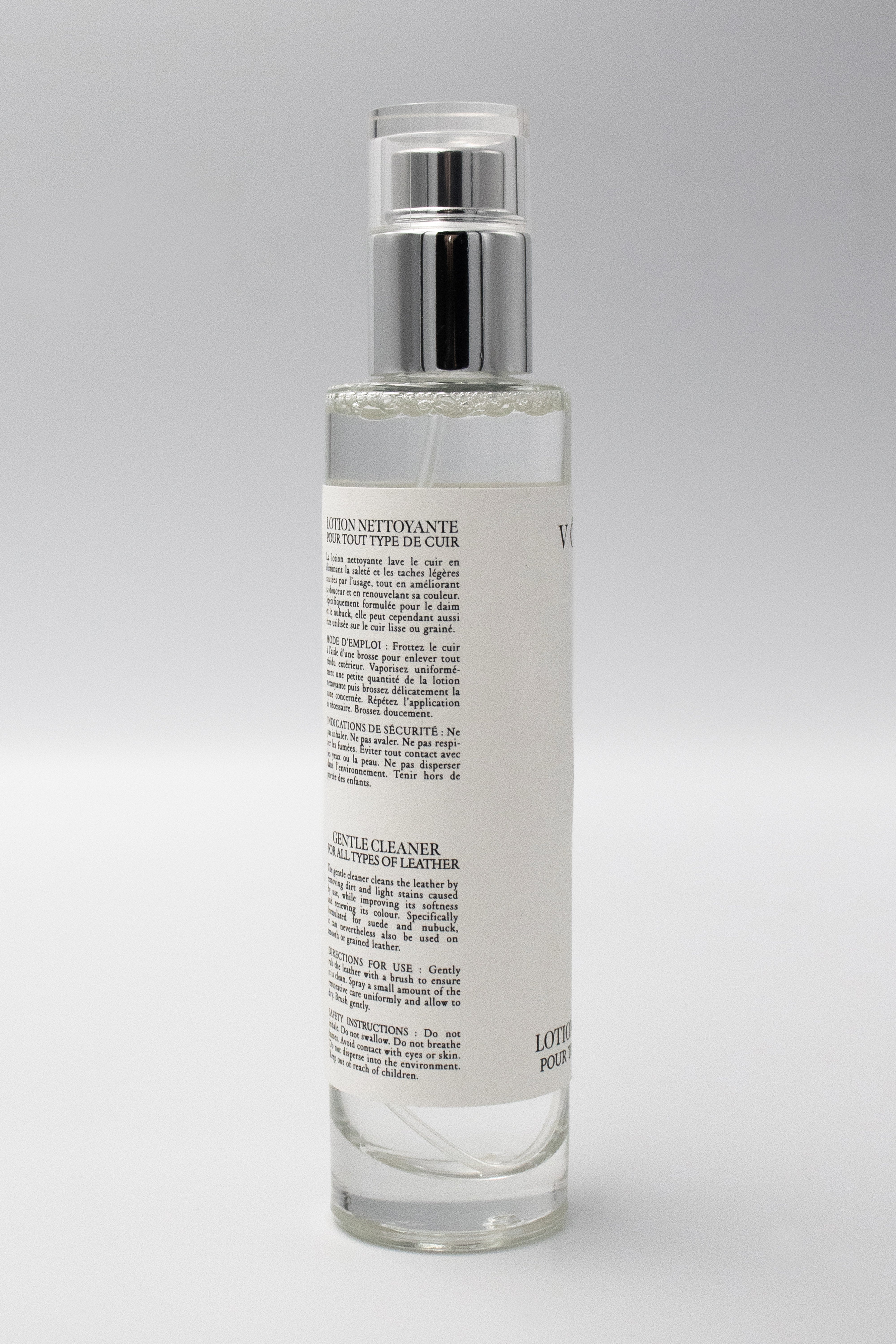 Lotion nettoyante pour tout type de cuir