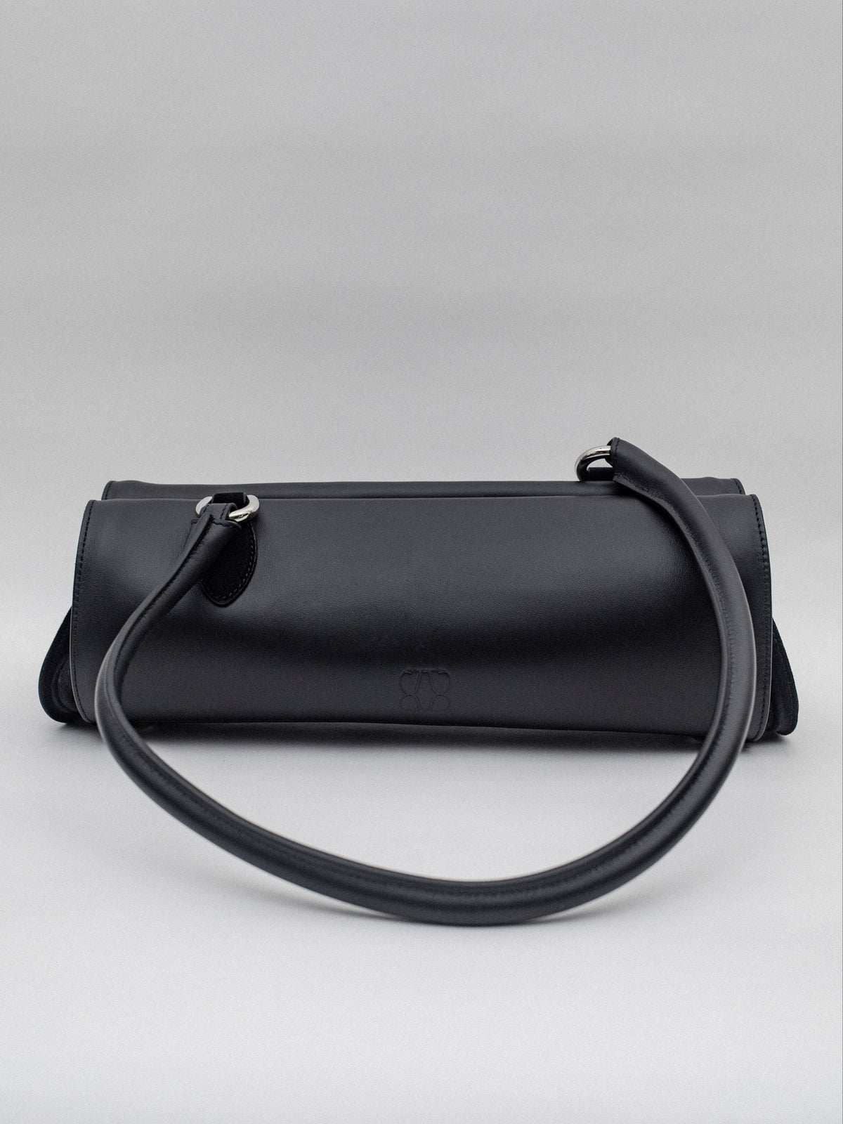 Magnetic long bag | Smooth Nero leather