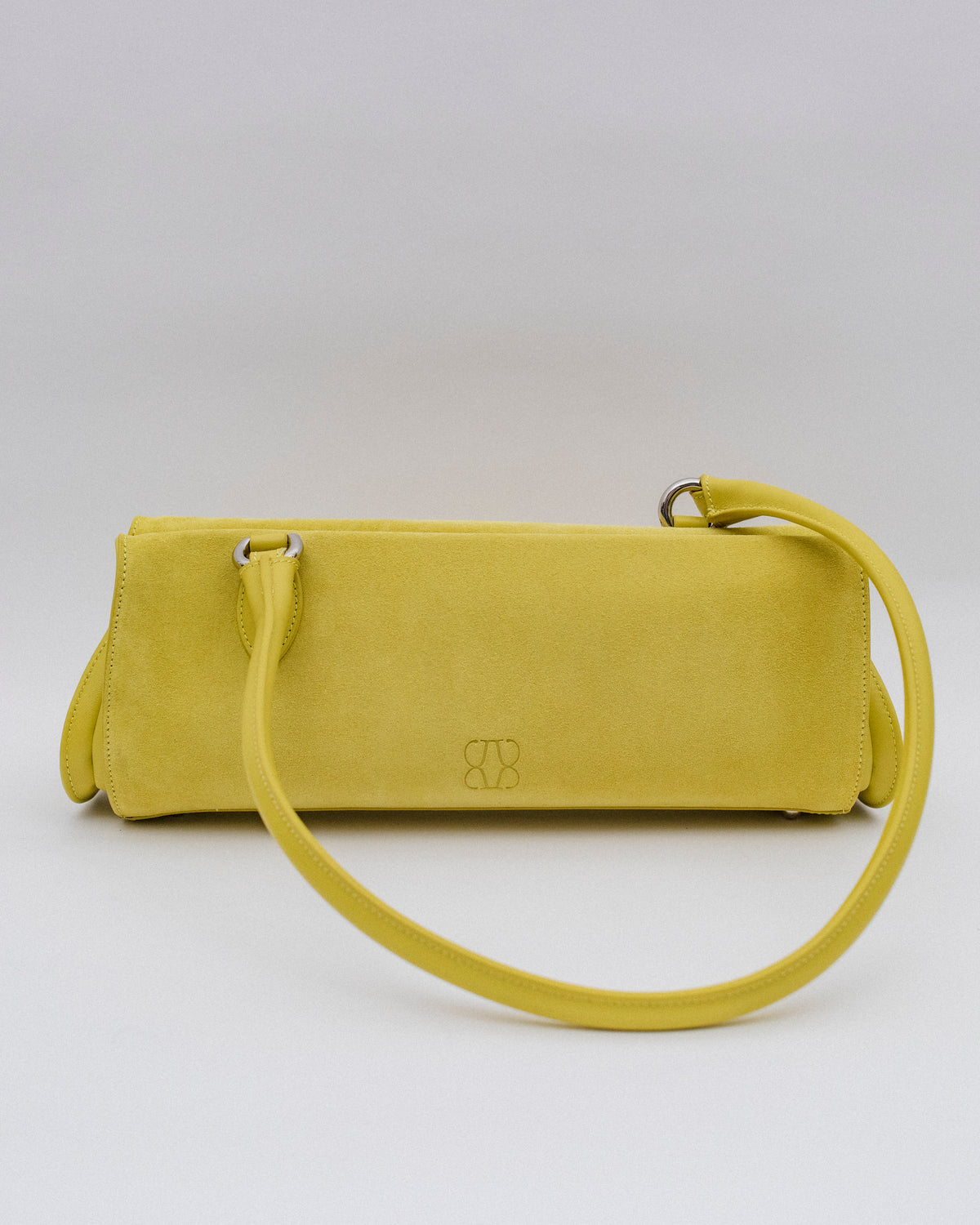 Magnetic Long Bag | Giallo Suede Leather