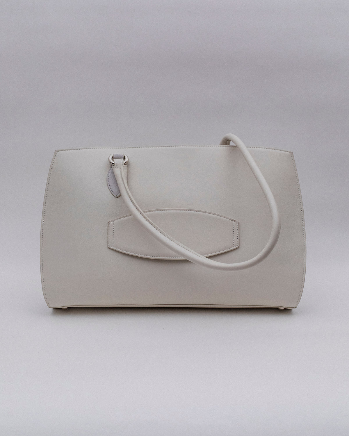 Borsa per computer | Pelle liscia Bianco