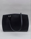 Borsa porta PC | Pelle liscia Nero