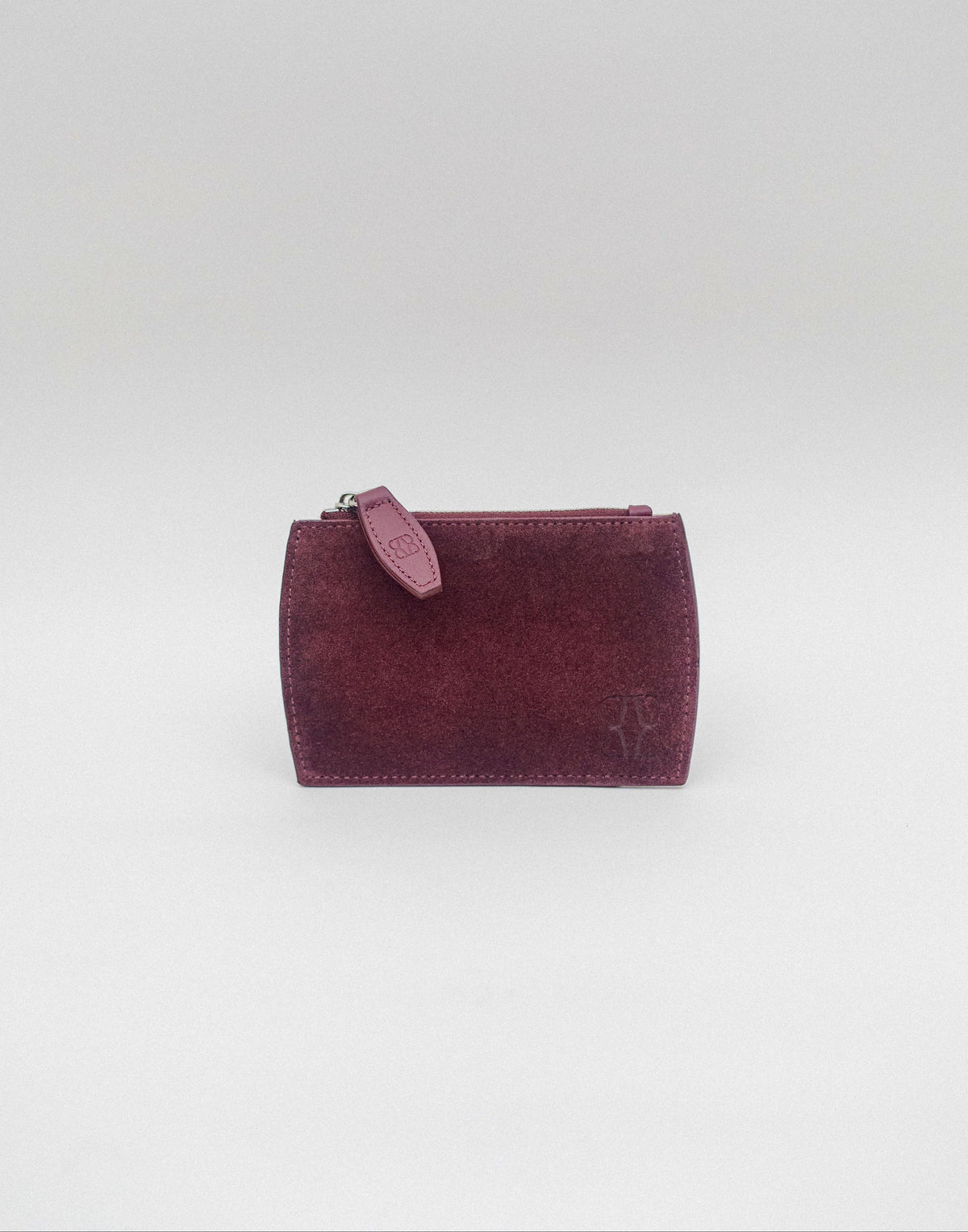 Oblong Wallet | Amarena Suede Leather