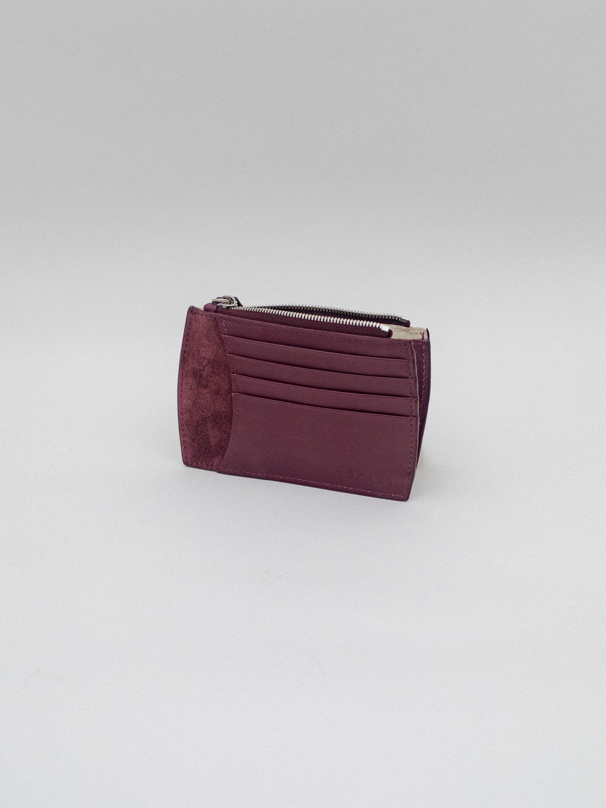 Oblong Wallet | Amarena Suede Leather