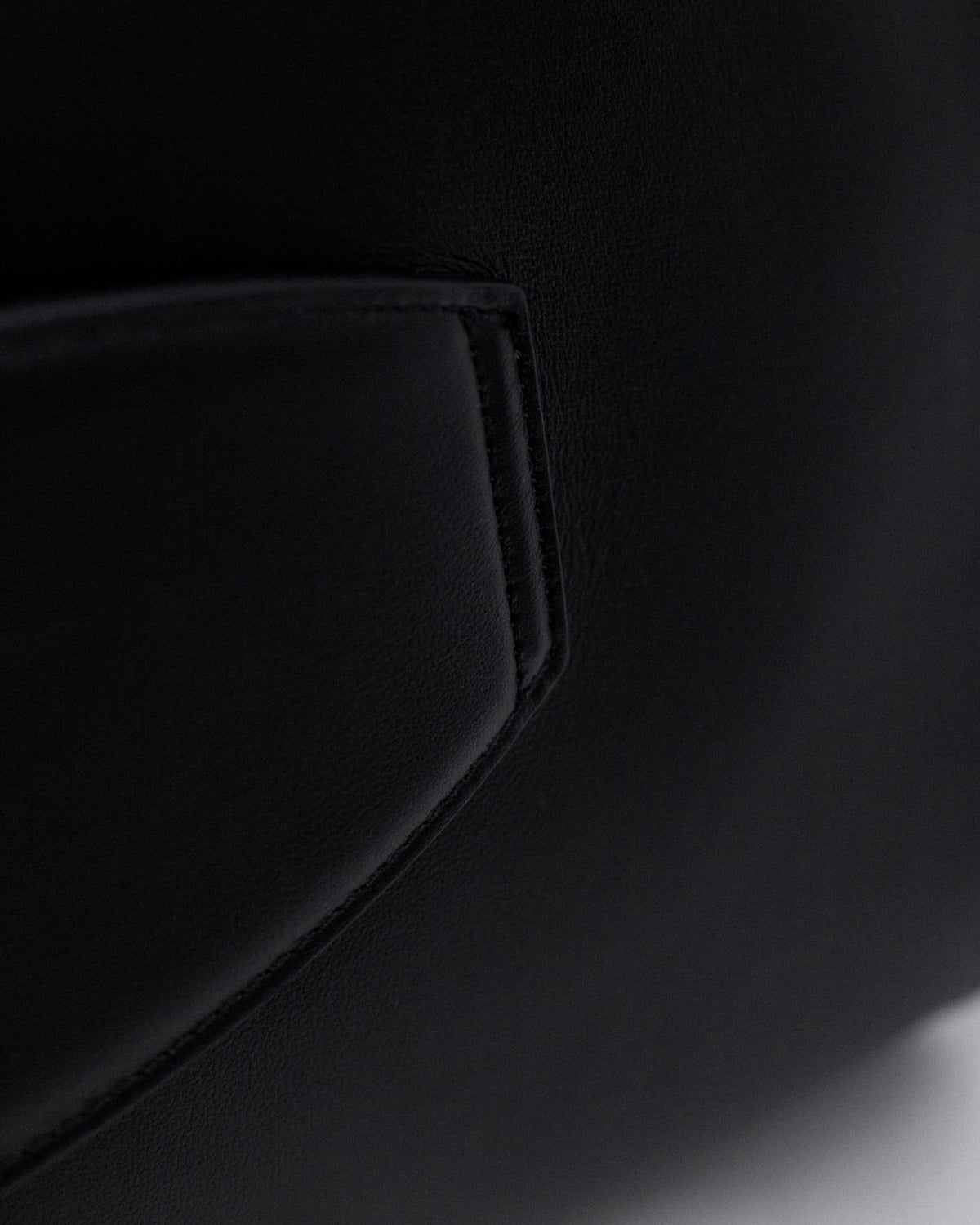 Borsa porta PC | Pelle liscia Nero